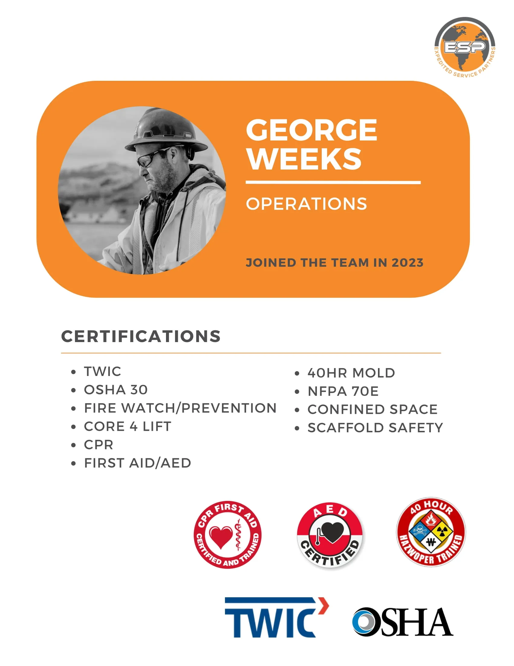 George W's certificate